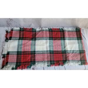 Holiday Christmas Table Runner With Gold Tone Accent Thread 52 Inches